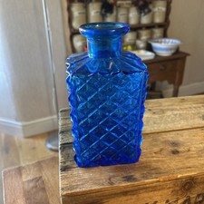 Vintage Bright Blue Glass