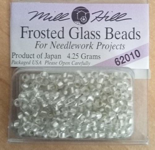 Mill hill frosted glass beads - frosted,