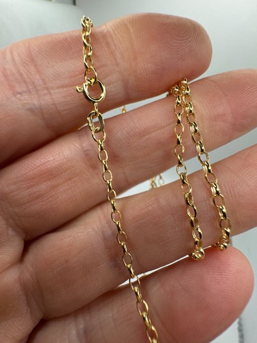 9ct yellow gold 2mm oval - gold,