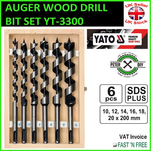 Auger wood drill bits 6pcs - auger,