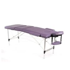 Portable Massage Table Bed Foldable Beauty Salon Therapy Tattoo Couch Purple