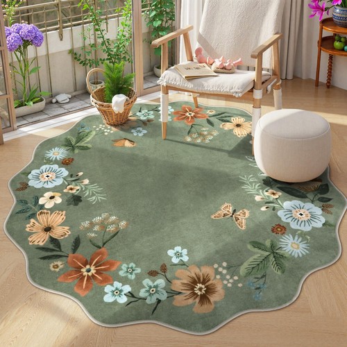 Lahome floral washable round - washable,