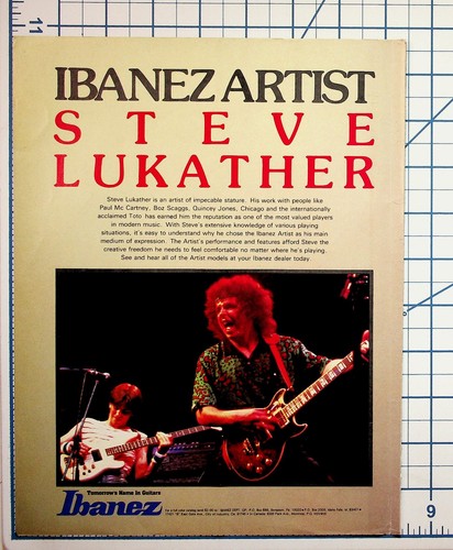 Ibanez artist steve lukather - artist,