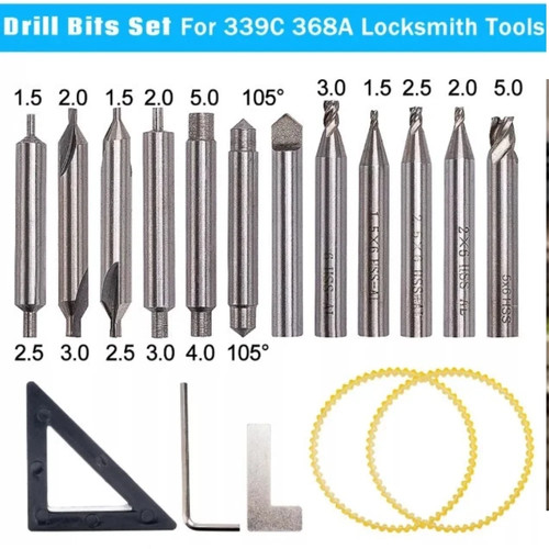 Drill bits cutter set - drill, for