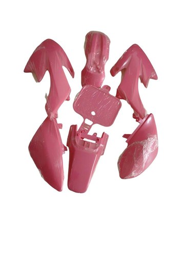 Pink crf50 plastic set - set, 50cc