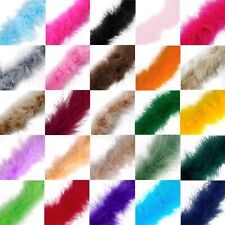 1 Metre Marabou Swansdown Feather Trim Soft Fluffy Craft Swandown Choose Colour
