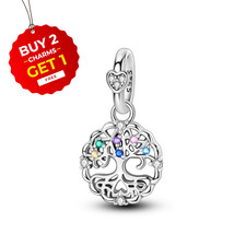 Family Tree of Life dangle charm S925 Sterling Silver  for Women