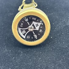 Vintage Brass Pin-on Compass, Japan