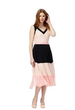 New Principles by BENdeLISI DEBENHAMS COLOUR BLOCK PLEATED DRESS Size 18 Rrp £79