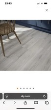 Laura Ashley Sutterton Grey Anti-glare matt Wood effect Luxury vinyl click floor