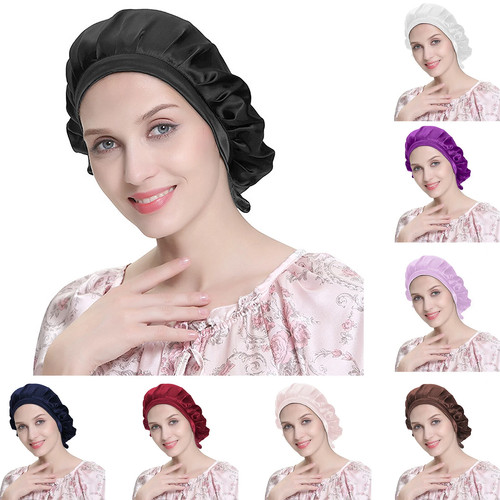 Pure mulberry silk sleep cap - mulberry,