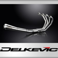 Honda CB400F Four 1975-1977 Polished Stainless Exhaust 4-1 Reverse Cone Silencer