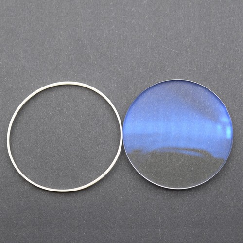 Domed sapphire crystal with - domed,