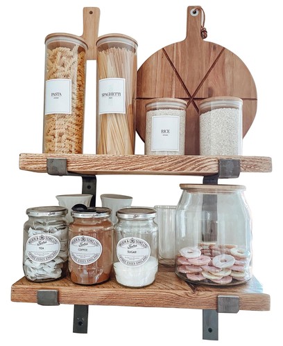 Rustic wooden shelf urban - wooden,
