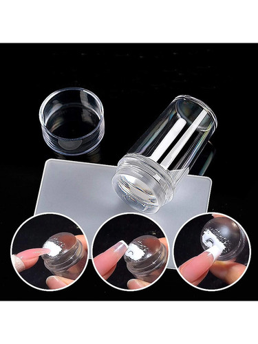 2pcs silicone nail stamper - silicone,