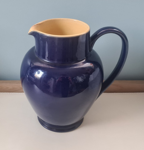 Glossy denby pottery water jug - glossy,