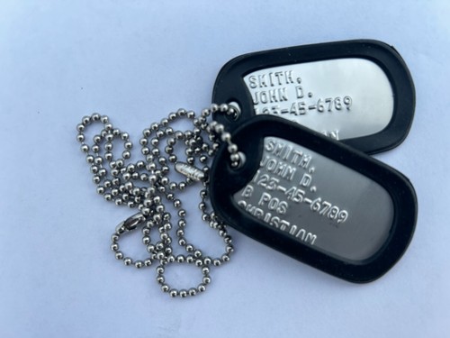 Real military dog tags - ,