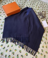 Hermes Large Cashmere Scarf In Excellent Condition Authentic With Box and Ribbon