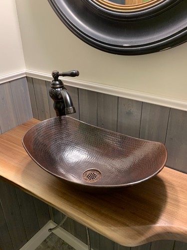 Powder room sleigh copper - 17",