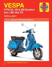 Vespa P/PX 125, 150 & 200 scooters (Inc. LML Star 2T) (1978-2017) Haynes Repair