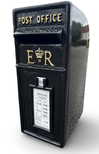 Cast iron post box - cast,
