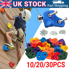 10-30X Kids Climbing Stones Bolt Climbing Frame Wall Holds Rocks Grips Mix-color