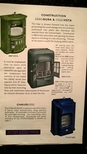 Patent esse stoves - esse,