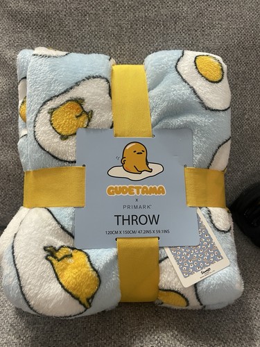 Gudetama egg blue - gudetama, throw