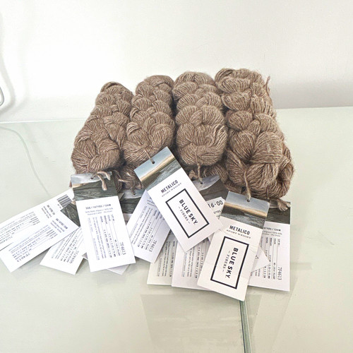 Blue sky fibers metallico - blue,