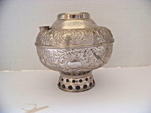 Antique oil lamp font plated - oil,