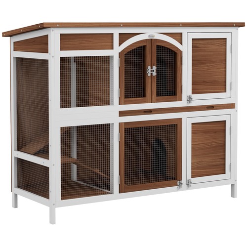 Pawhut rabbit hutch - pawhut, guinea