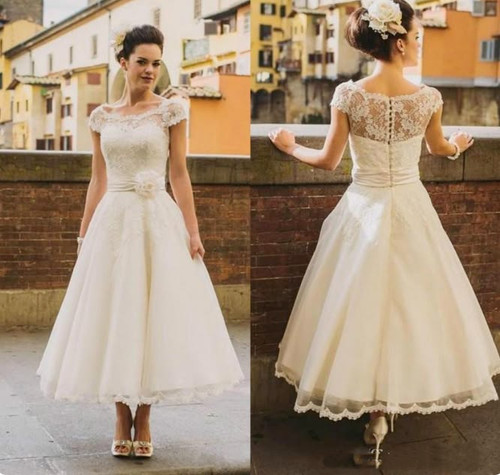 Tea length wedding - tea,