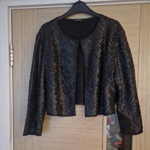 Roman size black sequin - size,