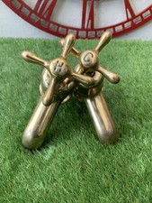 Pair Of Vintage Brass Bath