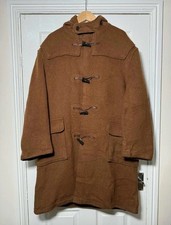 Gloverall mens Brown Wool Duffle Toggle Coat Size M/L