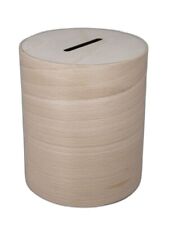 Wooden Money Tin - Saving Money Save Money Fast Piggy Bank Case Oak Wood Box