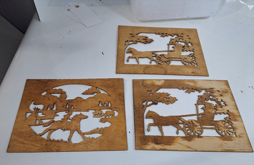 Vintage wooden scroll saw - scroll,