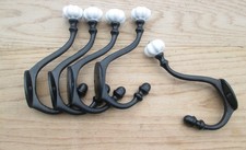 Rustic iron hat & coat hooks