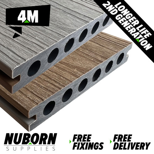 Composite decking boards 4m - composite,