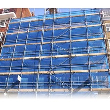 2M X 50M BLUE SCAFFOLD DEBRIS SAFETY FENCE NETTING PROTECTION KNITTED FABRIC