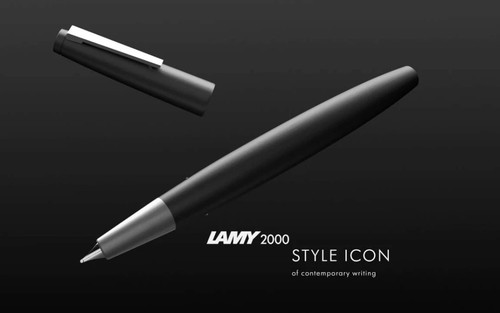 Lamy 2000 fountain pen black - fountain,