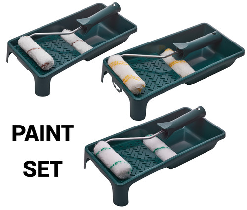 Paint roller set pro tray - set,