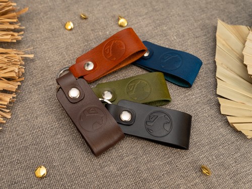 Vauxhall leather keyring - vauxhall,
