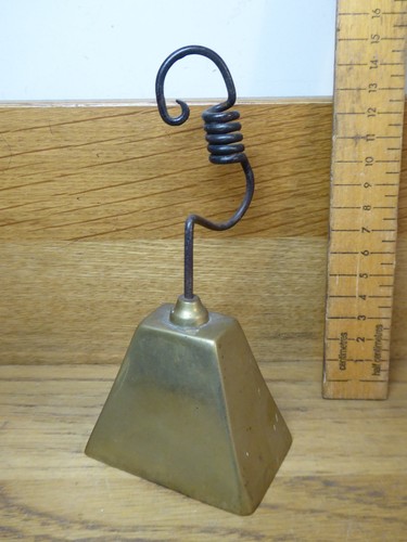 Antique vintage brass cow - antique, /