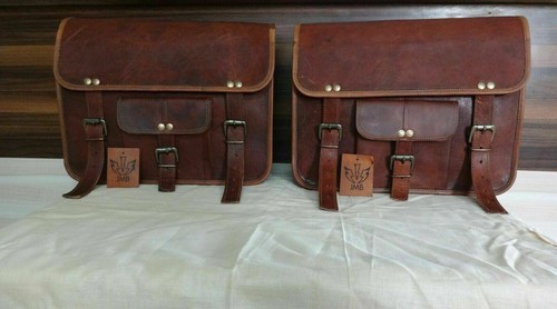 Bag motorcycle leather saddle - motorcycle,