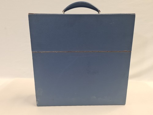 Vintage blue record storage - blue, 12"storage