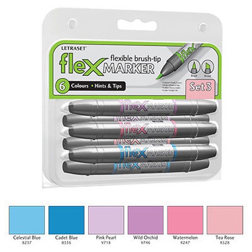 Letraset flexmarker pen set - letraset,