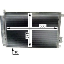 Mahle Condenser for Fiat 500