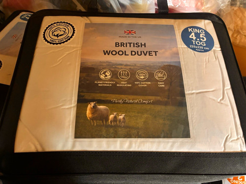King tog 100 wool duvet - king,