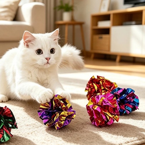 10x ring paper cat - paper, balls